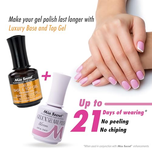 Mia Secret Luxury Base and Top Coat - Clear Gel Polish 15ml