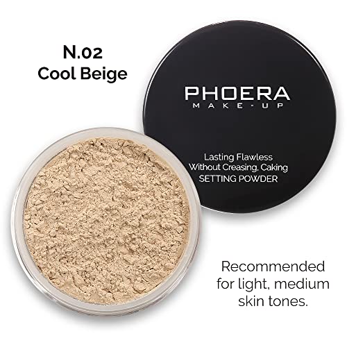 PHOERA Full Coverage Foundation & Setting Powder 1oz - Warm Peach & Cool Beige