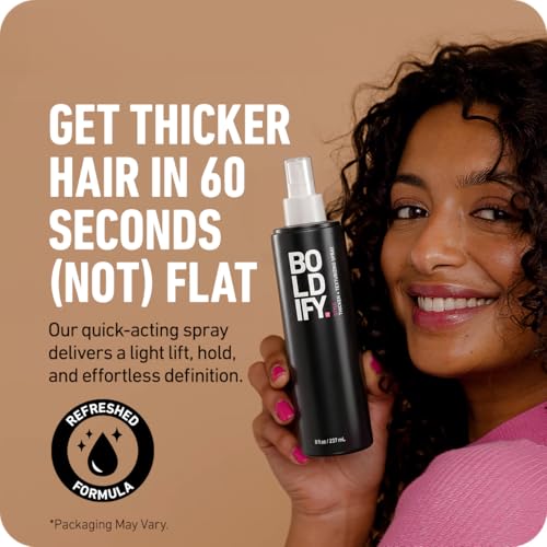 Boldify Hair Thickening & Volumizing Texture Spray 8 Fl Oz for Fine Hair