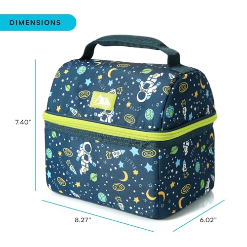 Arctic Zone Kids Dual Compartment Lunch Box with Ice Pack