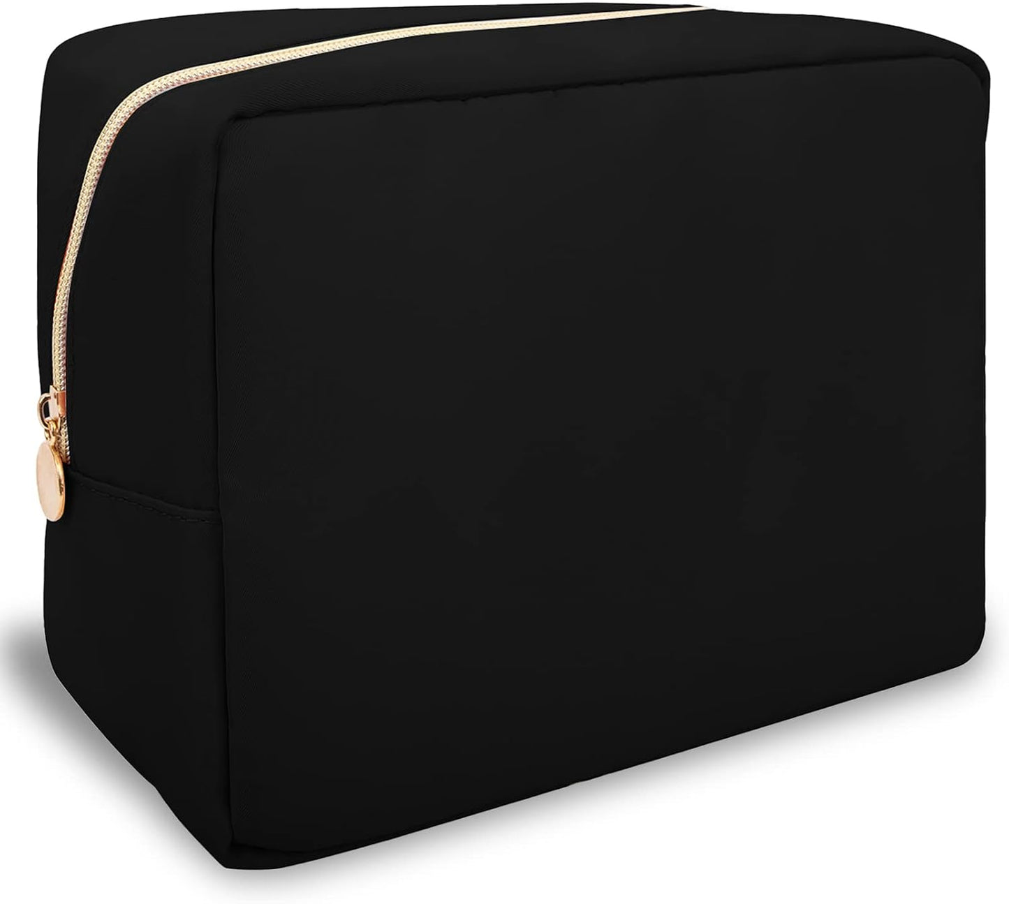 Floral Makeup Bag - Cute Pink Nylon Zipper Pouch for Travel | Waterproof Cosmetic Organizer for Women