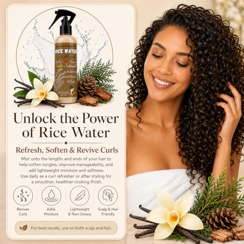 Fermented Rice Water Hair Growth Spray with Biotin & Rosemary - 4 oz
