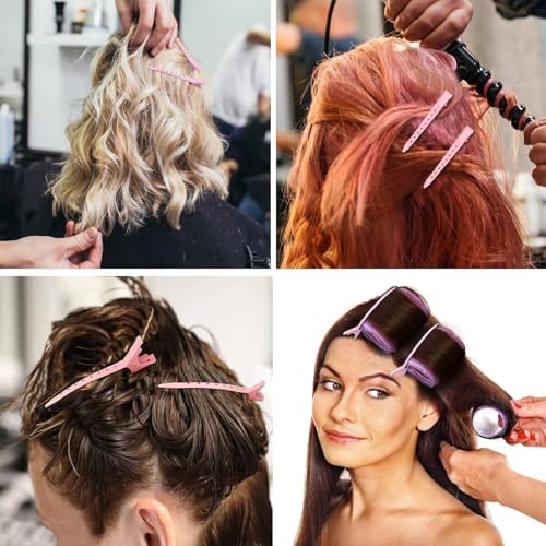24-Pack Duck Billed Hair Clips for Styling & Sectioning