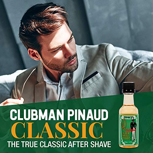 Classic Pinaud Clubman After Shave Lotion for Men - Soothes & Refreshes Skin, 1.7 fl oz x 2