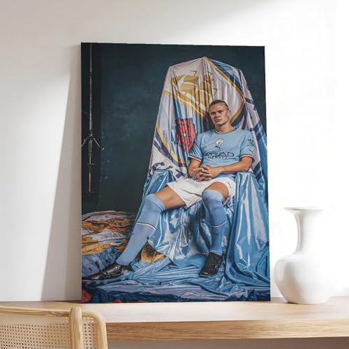 Haaland Canvas Wall Art - 12" x 18" Ready to Hang Home Decor