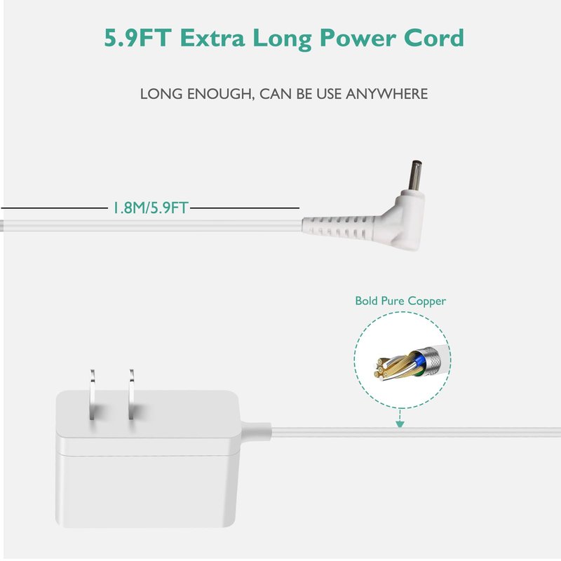 Lnauy Power Adapter Compatible with Aura Carver AF900 AF100 SR-A30502000U2 Charger Replacement WiFi Digital Picture Frame Power Supply