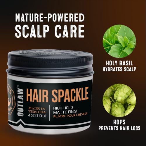 GIBS Grooming Outlaw Hair Spackle – Matte Finish Pomade & Clay Hybrid