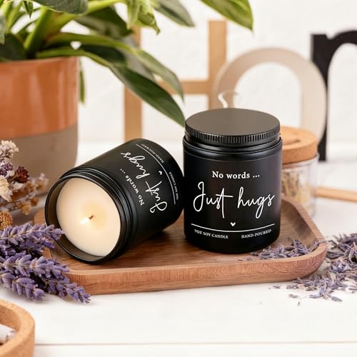 No Words Just Hugs Candle - Lavender Scented Sympathy Gift