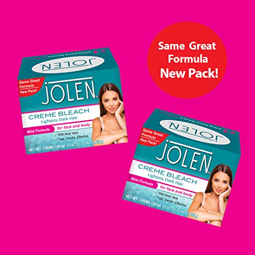 Jolen Mild Facial Bleach 125ml - Gentle Hair Lightening Solution