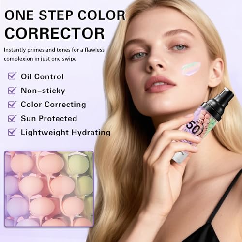 Color Correcting Face Primer with SPF 50 - Hydrating & Oil Control