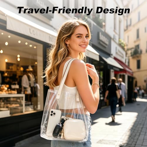 Travel Jewelry Case - 2-Layer Organizer for Rings, Earrings & Necklaces - Cream White