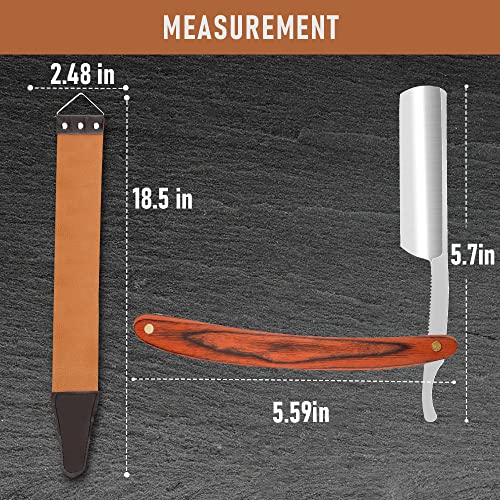SXDGS Professional Straight Razor Set NO.147 with Strop - Stainless Steel Shaver for Men