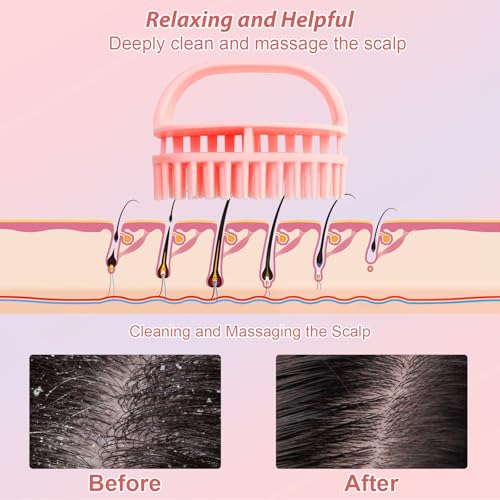 DUAIU Hair Oil Applicator Spray Bottle & Scalp Massager Set for Hair Care