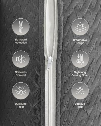 Standard Size Pillow Protectors - 2 Pack | Waterproof & Dust Mite Proof