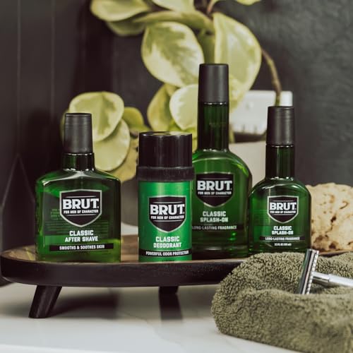 Brut Splash-On Original Cologne for Men - Long Lasting Fragrance