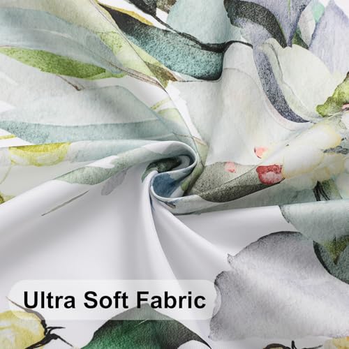 Waterproof Sage Green Eucalyptus Shower Curtain with Hooks - 36" x 72"
