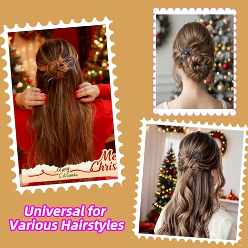 6PCS U Shaped Hair Pins for Women - Secure Hold Bun Twist Accessories