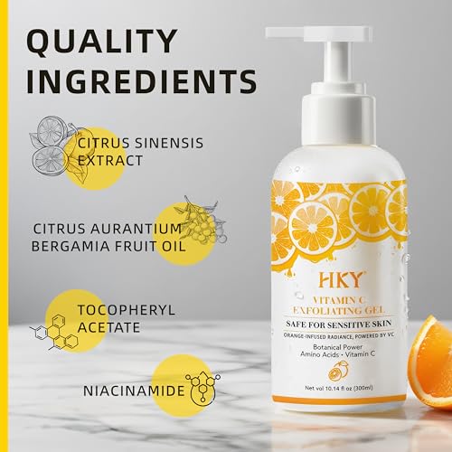 HKY Vitamin C Exfoliating Gel for Face & Body - 300ml