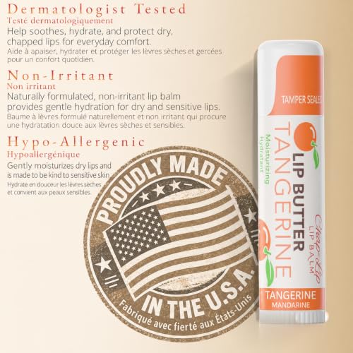 Chap-Lip Original Lip Balm 24 Pack - Hydrating Fruit Flavors with Coconut & Cocoa Butter