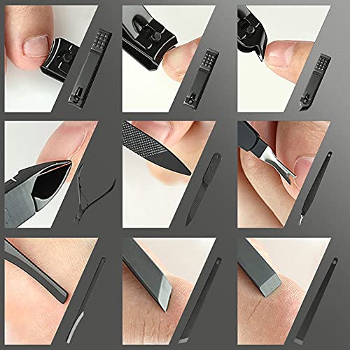Askhald 18-Piece Professional Stainless Steel Manicure & Pedicure Set