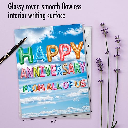 Jumbo Wedding Anniversary Card - Happy Anniversary from All of Us