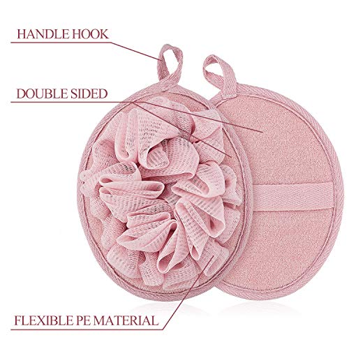 Boao Mesh Bath Shower Pouf Set of 6 - Exfoliating Body Sponges for Smooth Skin