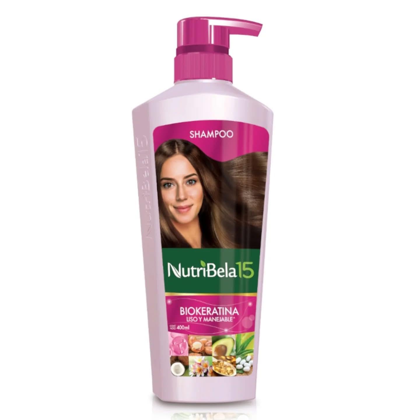 Biokeratin Nutribela Hair Care Set - Shampoo, Conditioner & Styling Cream | 3-Piece Kit, 1070ml (36.18oz)