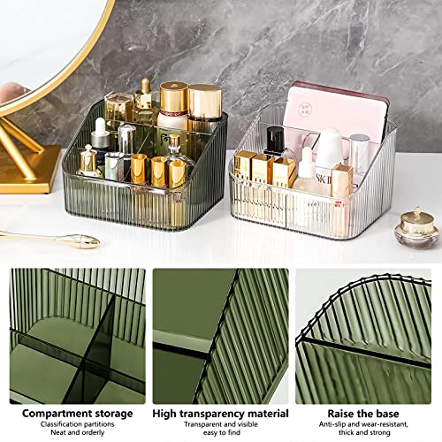 DASITON Large Capacity Green Makeup Brush Holder - 5 Slot Organizer