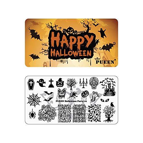 Nail Art Stamping Plate - Halloween Party 01 Theme Park Collection