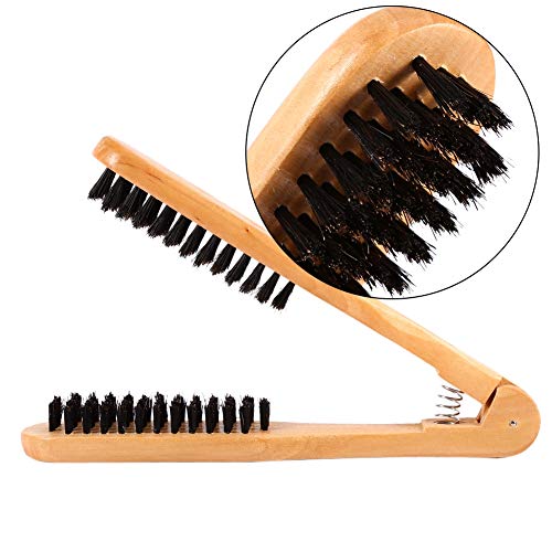 YUYTE Professional Wooden Double-Brush Hair Straightening Comb