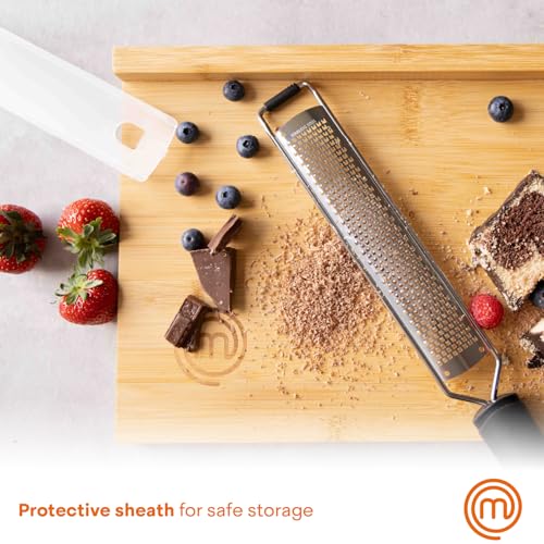 MasterChef Stainless Steel Zester Grater with Non-Slip Grip