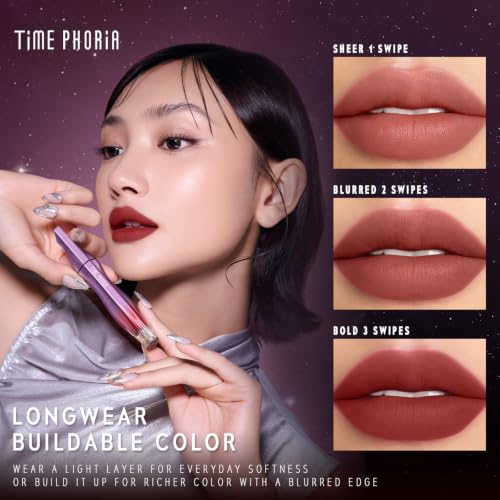 TIMEPHORIA Nebula Velvet Lip Cream 09 Helion Soft Blur Matte Lip Tint