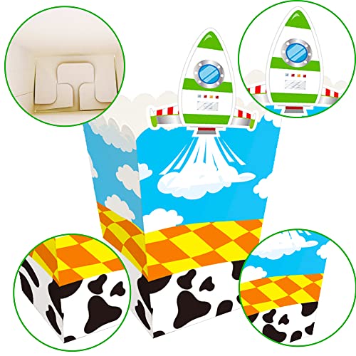 24 Pack Cartoon Story Popcorn Boxes for Birthday Parties