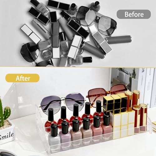 Nimiah 5-Tier Clear Acrylic Nail Polish Display Rack