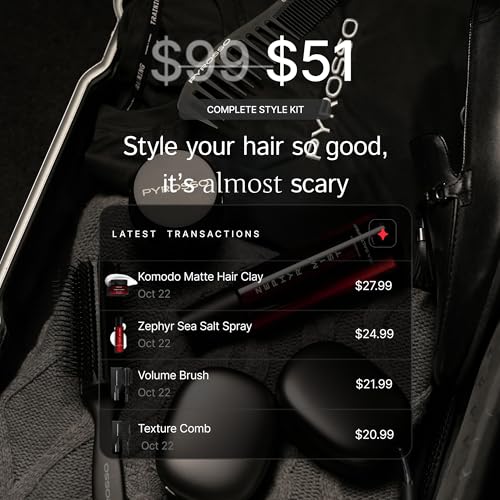 Pyrosso Professional Hair Texture Comb - Dual-Sided Styling Tool