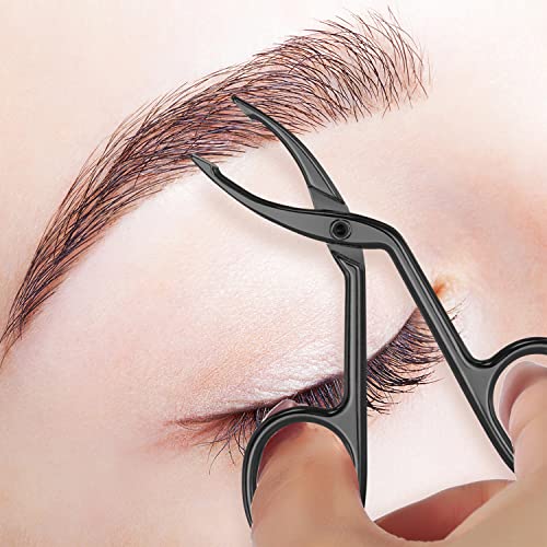 Hicarer 3-Pack Precision Eyebrow Scissors & Tweezers Set