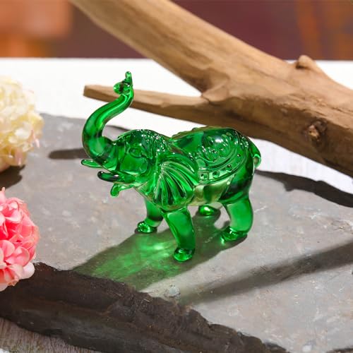 Crystal Elephant Figurine - K9 Glass Home Decor Statue