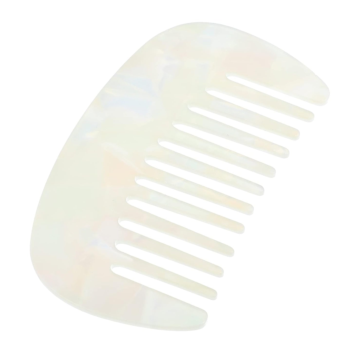 Wide Tooth Comb for Thick Curly Hair - Anti-Static Travel Comb | Emerald Green