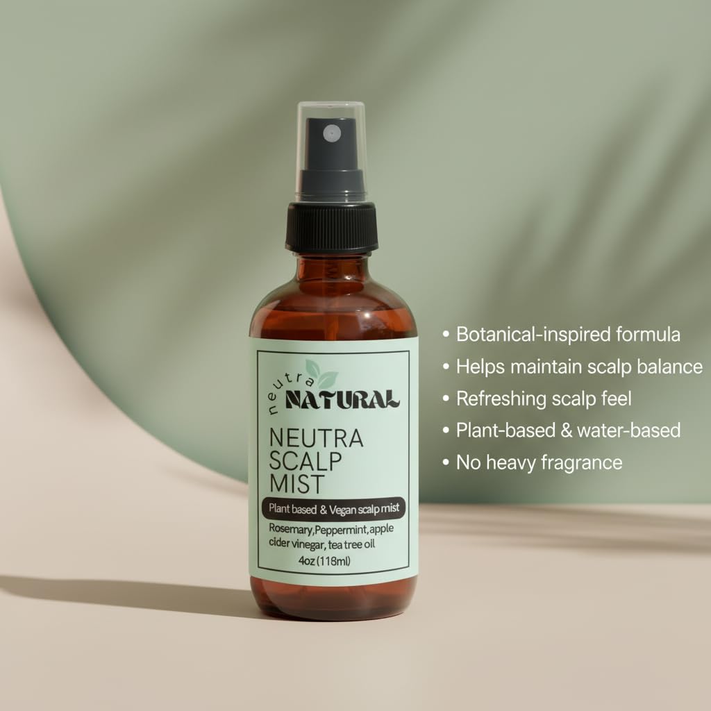 Scalp Clarifying Tonic | Tea Tree & Peppermint Cooling Detox for Oily Scalp - Water-Based, Sulfate & Paraben-Free