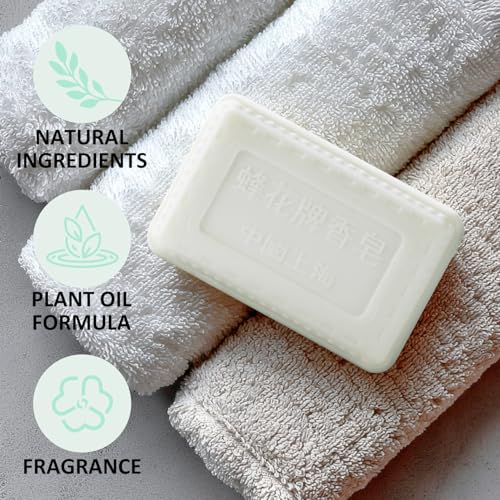 Bee & Flower Jasmine Soap Bar - Moisturizing Bath Soap, 4.4 oz (4 Pack)