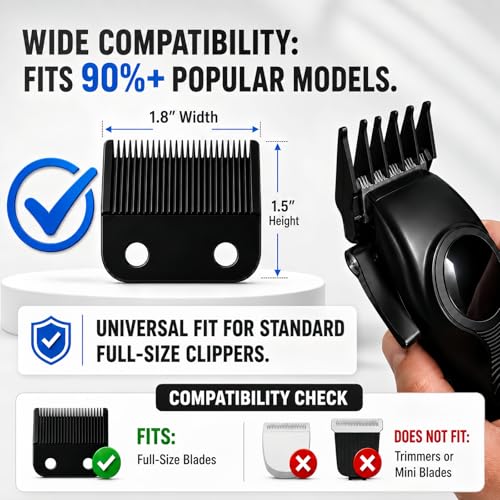 12-Piece Professional Hair Clipper Guard Set for Wahl & Standard Clippers
