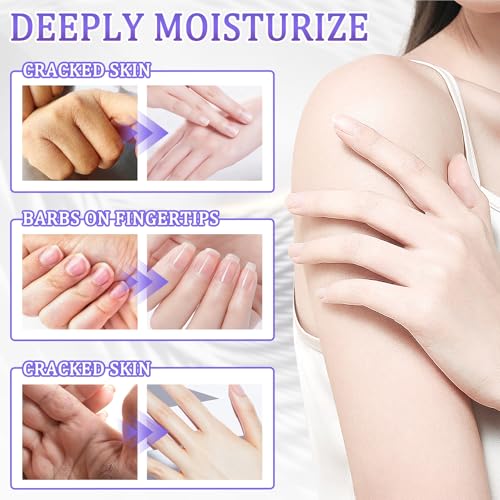 LJYBoBin 6 Pack Moisturizing Hand Masks for Dry Skin, Hydrating Gloves for Women