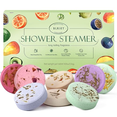 Blriet Shower Steamers – 8fruity & floral Aromatherapy Scent Variety, Surrounded Floral