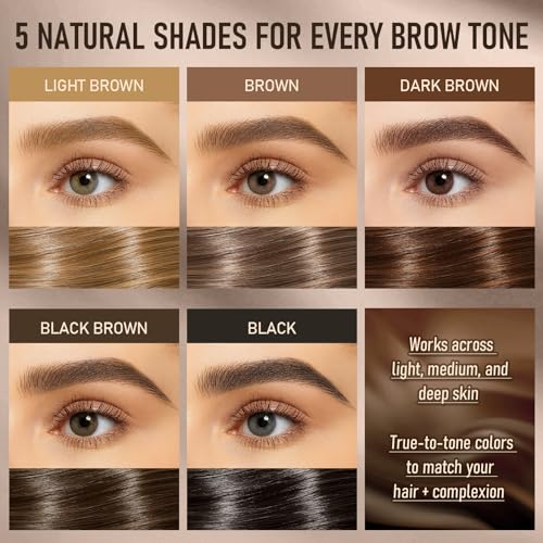 SUSIKEKI 2-in-1 Dual-Ended Microblading Eyebrow Pencil 02 Brown with 4D Brow-Fection & 15° Detailing Brush