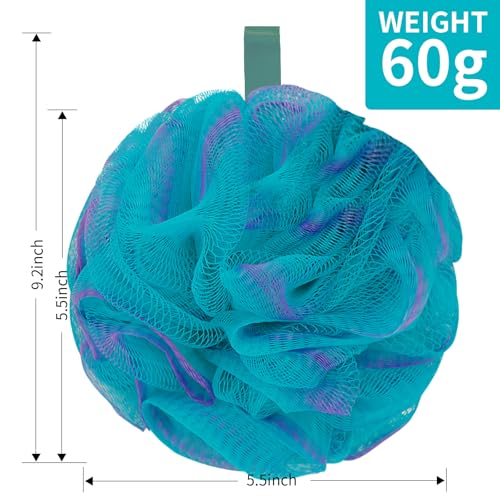 Carrie Joe 4-Pack Dark Jungle Loofah Sponges for Body Wash & Exfoliation, 60G