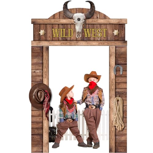 Western Cowboy Party Door Banner - Wild West Decoration