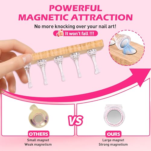Nail Stand Set with Magnetic Holders for Press Ons - 2 Pcs