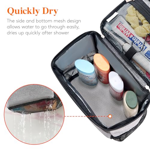 Lifewit Portable Shower Caddy - Quick Dry Toiletry Organizer for Gym, Travel, Dorm