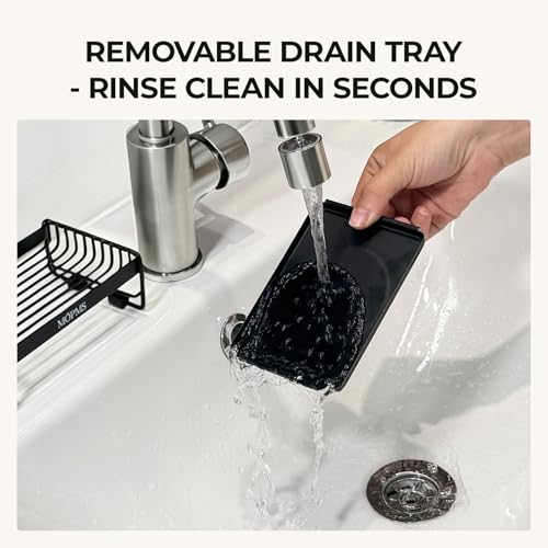 MOPMS Soap Dish with Drip Tray | Durable Carbon Steel Bar Soap Holder