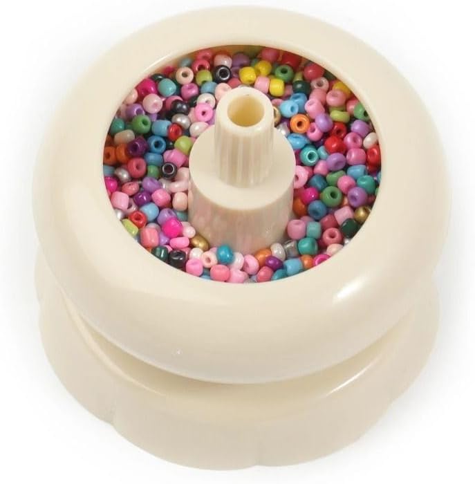 DIY Clay & Seed Bead Spinner Tool - Jewelry Making Threader with Curved Needle | Ideal for Necklaces & Bracelets